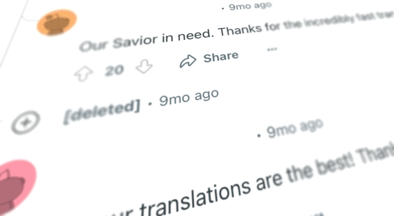 Sharing translations with the community